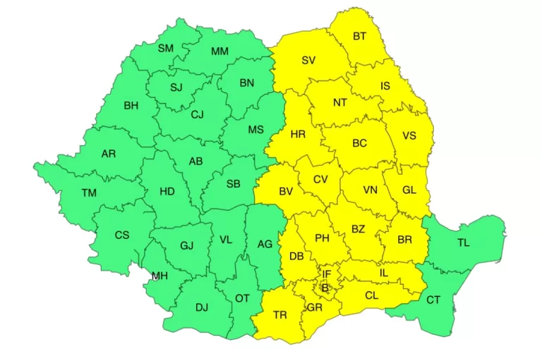 Avertizare de la meteorologi, se întorc ploile în zona județului Vaslui