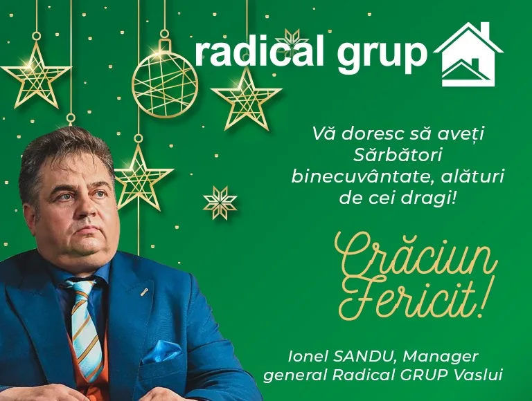 Mesajul de Crăciun al managerului general Radical GRUP Vaslui, Ionel Sandu