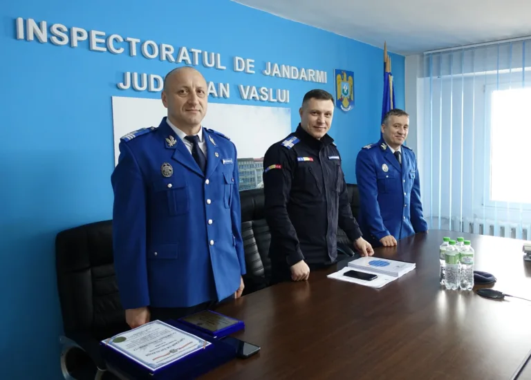 Nou șef în fruntea Jandarmeriei Vaslui. Col. Bărbuța s-a pensionat