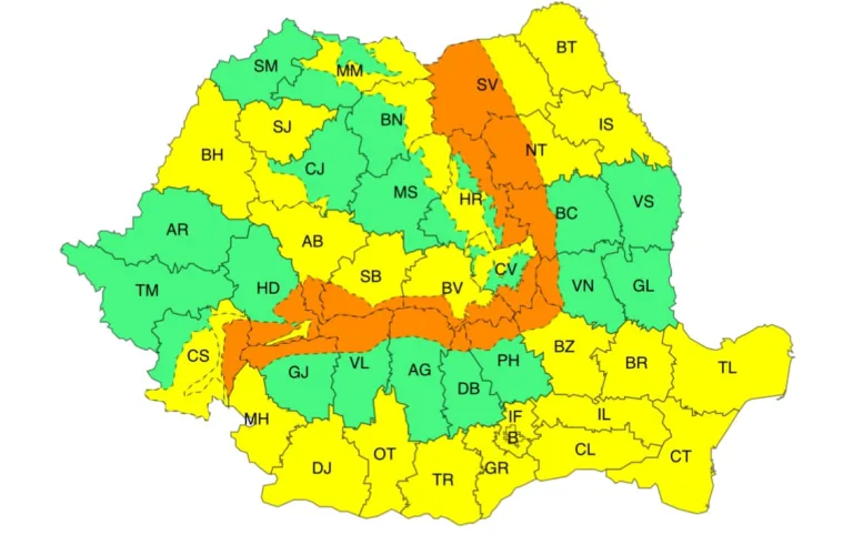 Vremea se schimbă, cod galben de vânt în zona Moldovei