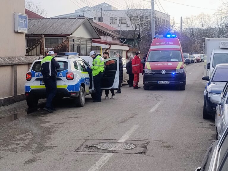 Accident in fața brutăriei familiei Crețu, la Vaslui