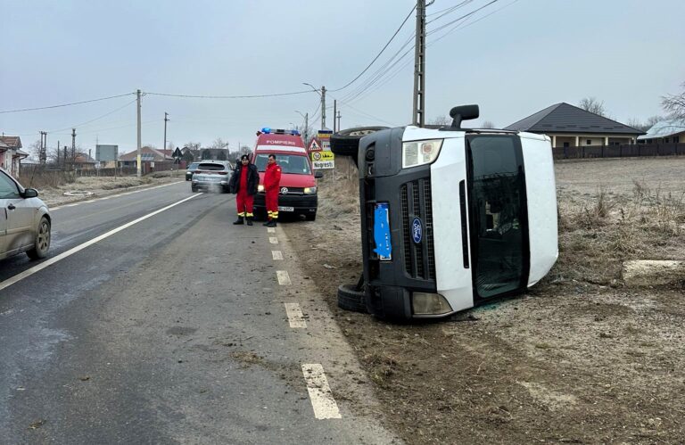 VIDEO Accident în curba de la Parpanița, Negrești, pe DN 15D