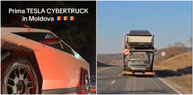 Primul Cybertruck care a trecut prin Vama Albița a ajuns la Chișinău