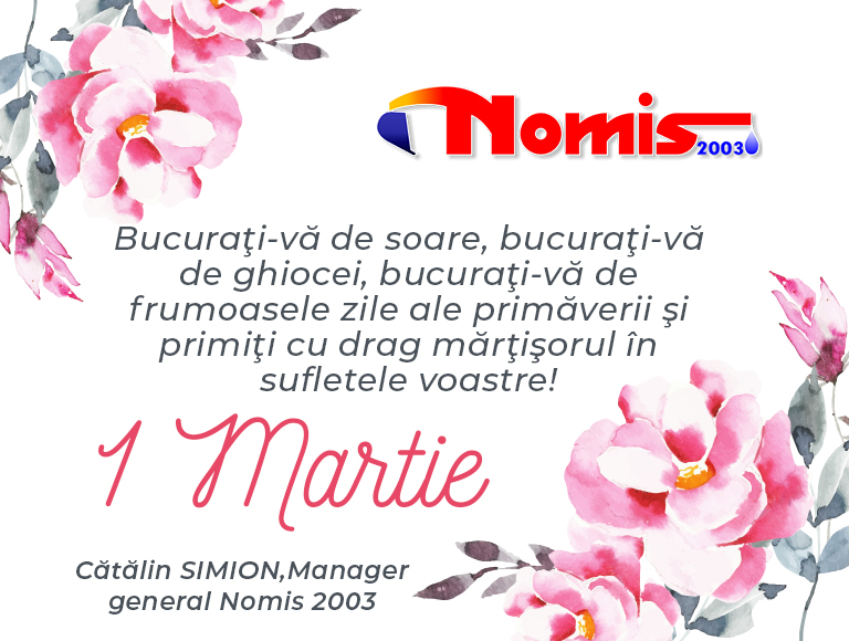 Mesajul de 1 Martie al managerului general al Nomis 2003, Cătălin Simion