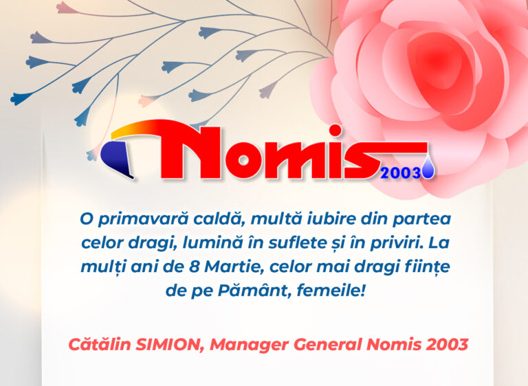 Mesajul de 8 Martie al managerului general Nomis 2003, Cătălin Simion