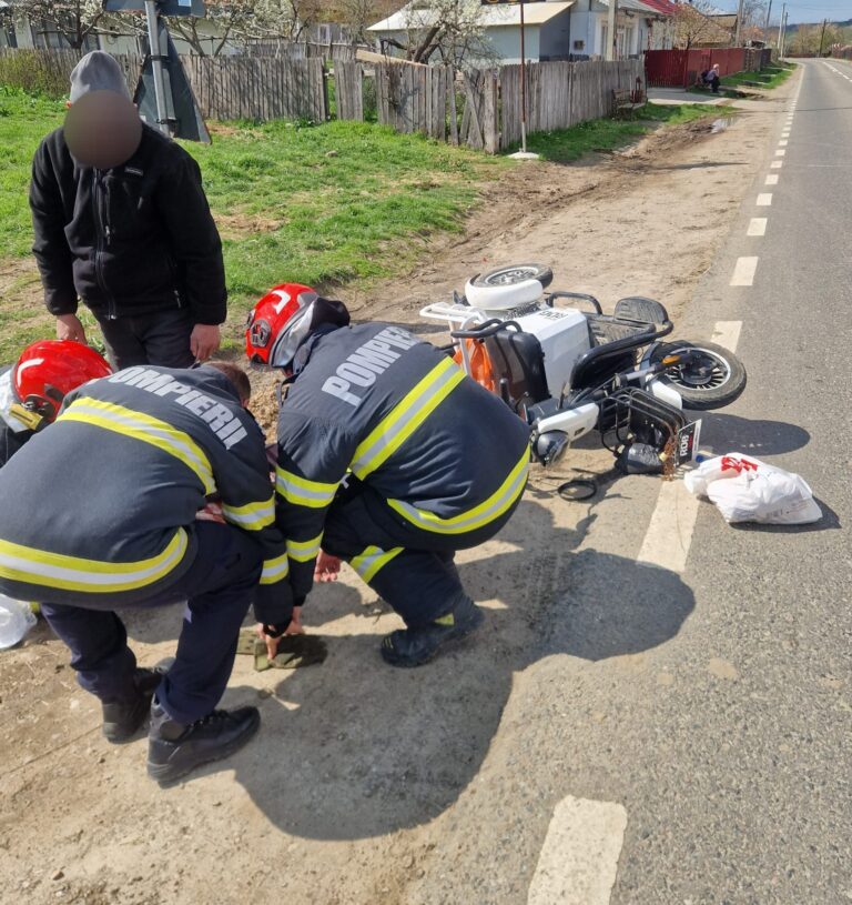 COMUNICAT IPJ VASLUI, ACCIDENT IVĂNEȘTI: Șoferul triciclului electric era băut