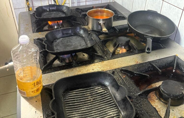 FOTO Un restaurant și un fast-food din Vaslui au fost închise din cauza mizeriei de nedescris din bucătării