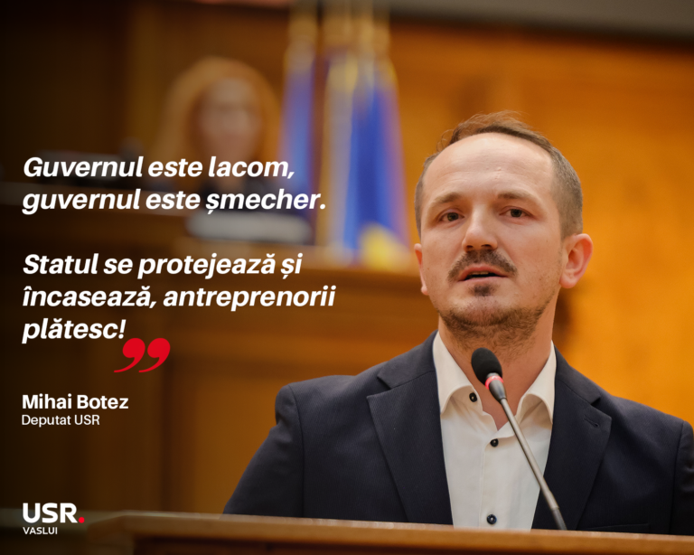 Deputatul USR de Vaslui, Mihai Botez, denunță noua ”taxă de stâlp”