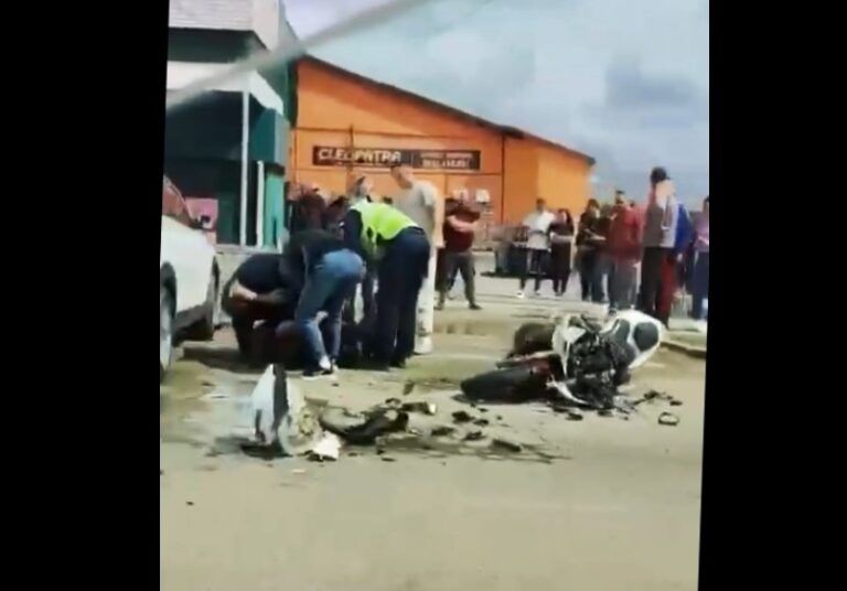 Accident în care a fost implicat un motociclist, la Bârlad (VIDEO)