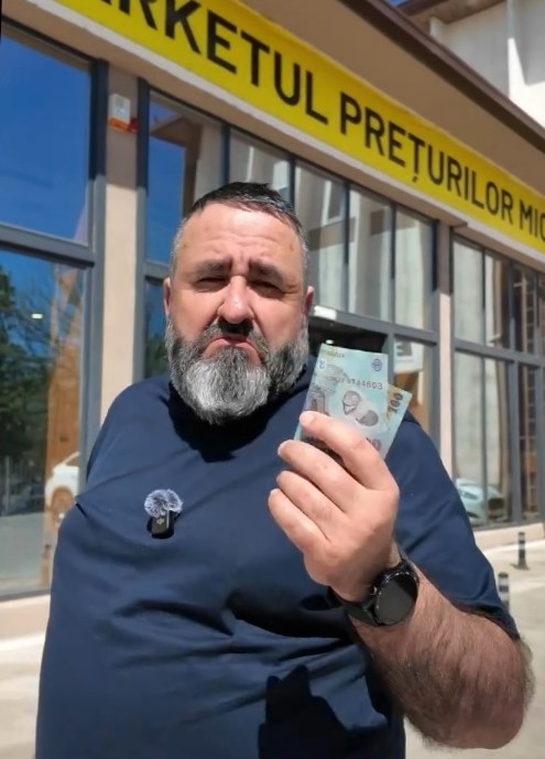 Cunoscutul bucătar Bărbosu a făcut cumpărături la Mere Vaslui. Ce a cumpărat de 100 de lei (VIDEO)