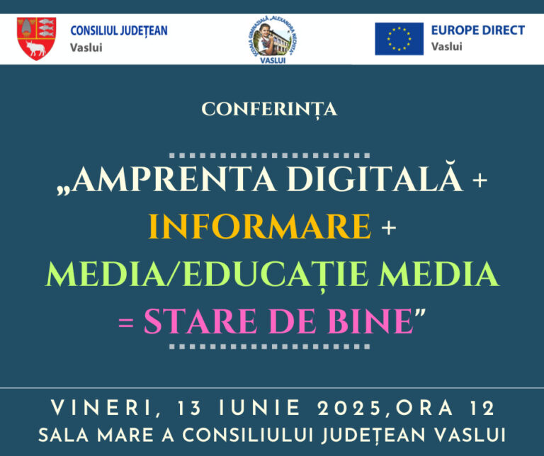 Conferință pe teme de media, la Centrul Europe Direct, în Vaslui
