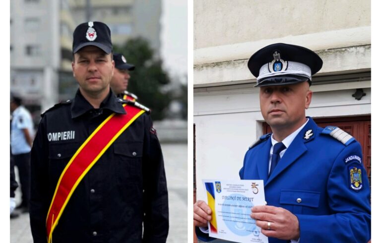 EROII ZILEI: Un jandarm și un pompier au salvat viețile celor implicați într-un grav accident, pe DN 24