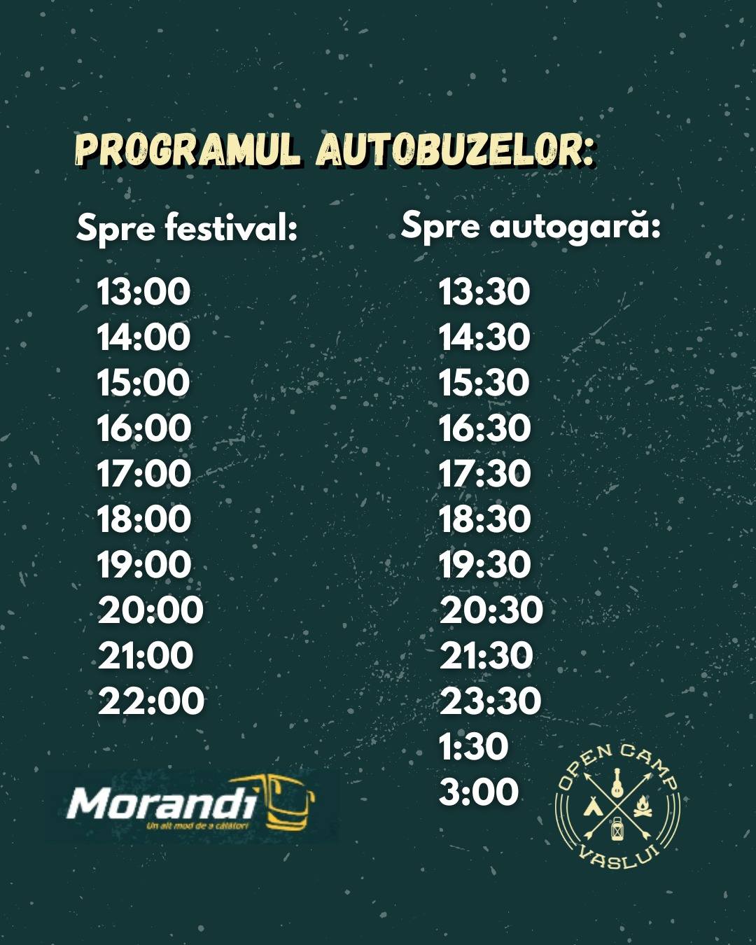 open camp autobuze 22