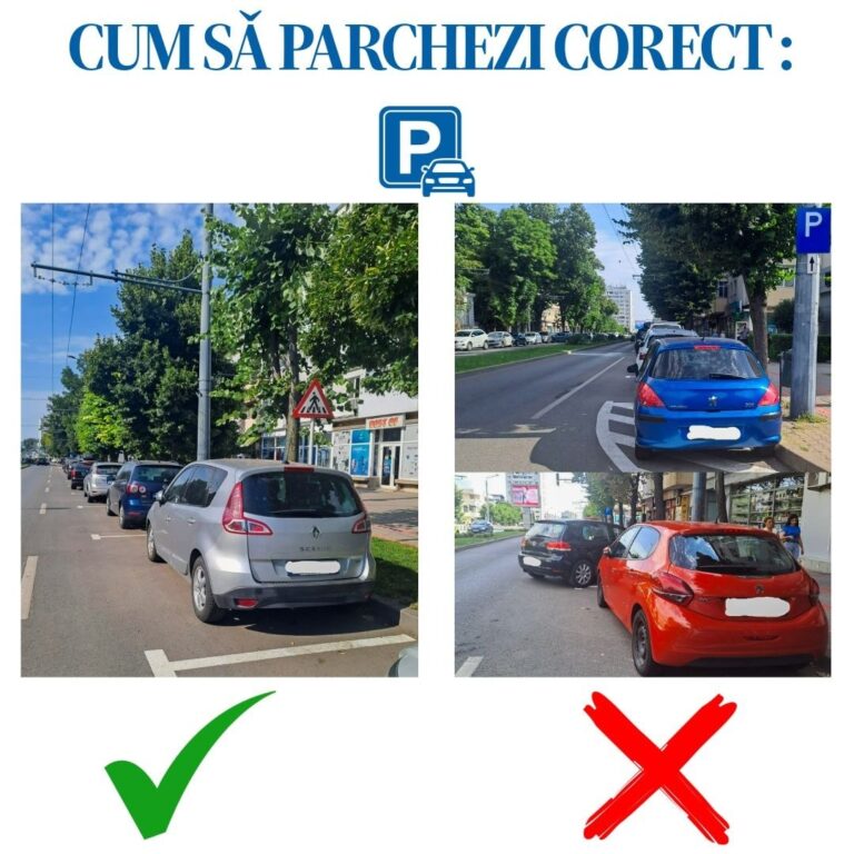 Atenție la parcarea mașinilor, pe strada principală a Vasluiului! Mesaj de la Poliția Locală