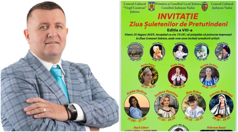 Vineri, 15 august, este Ziua Șuletenilor de Pretutindeni! Primarul Ciprian Tamaș vă așteaptă la distracție