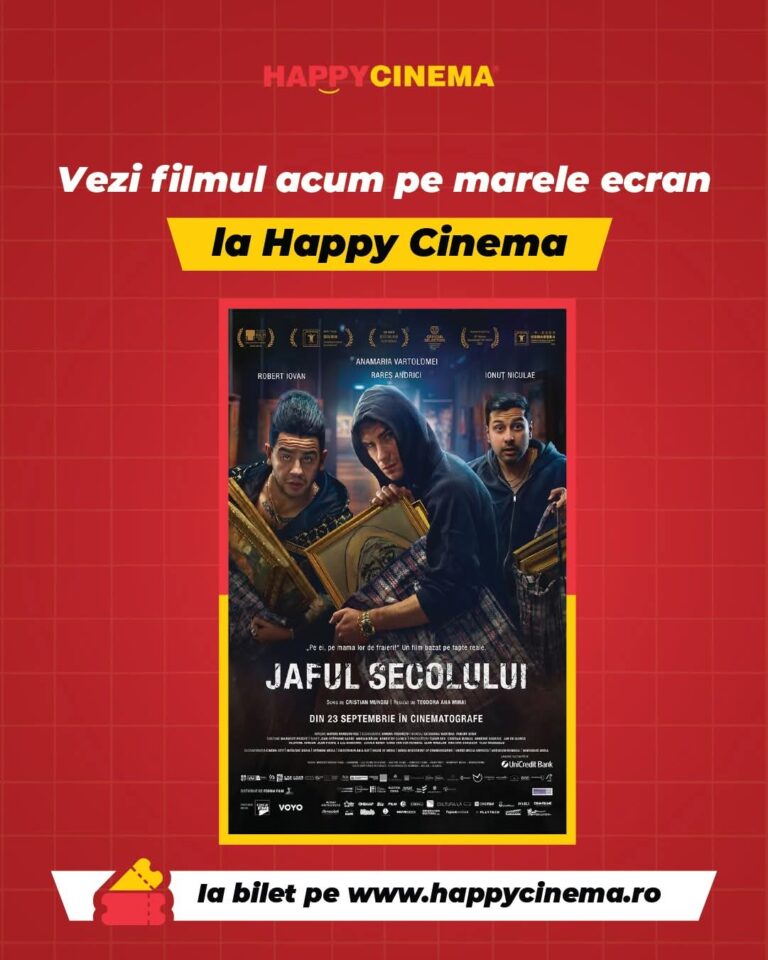 Cel mai așteptat film al anului, Jaful Secolului, acum la Happy Cinema Vaslui. Programul complet