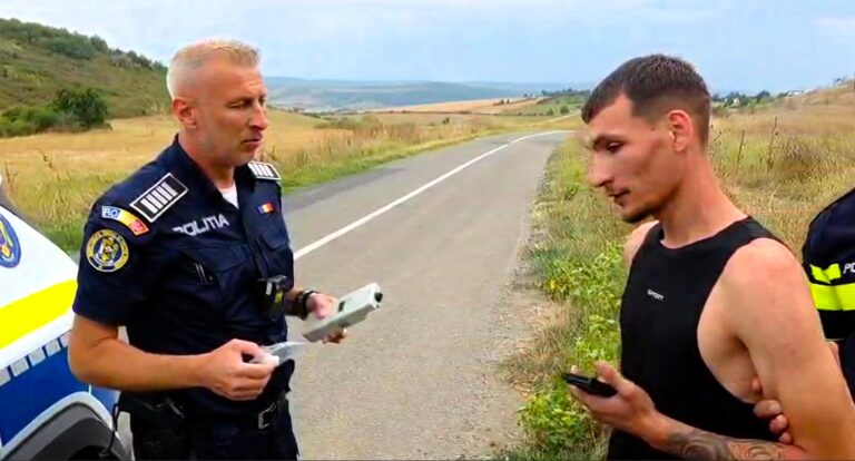 VIDEO Un tânăr din suburbia Viișoara a fost prins de polițiști, după o urmărire ca în filme