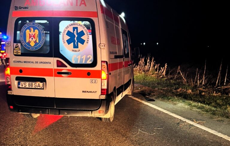 Accident la Tăcuta, femeie lovită de mașină