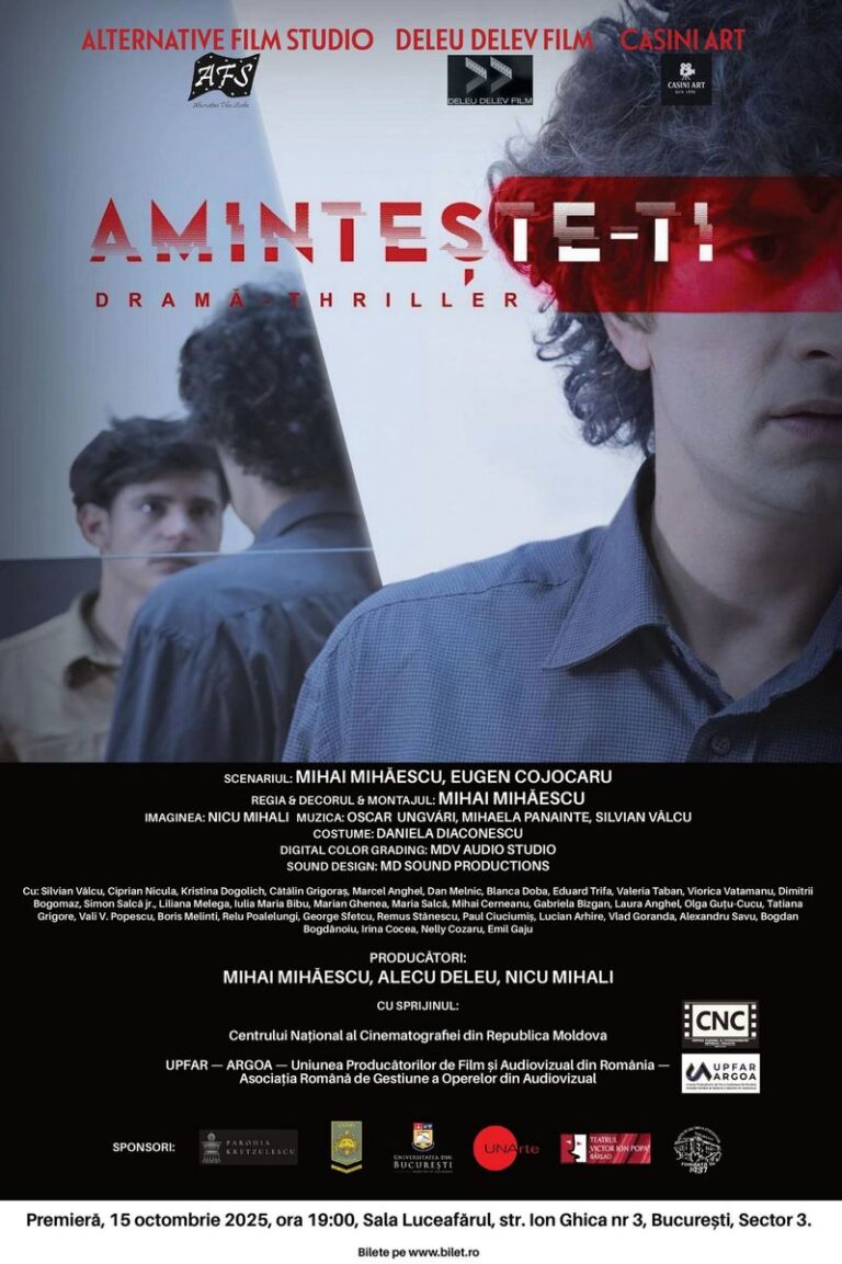 Primul film din istoria Bârladului, în care joacă actori bârlădeni, va rula duminică, la Cinema Victoria
