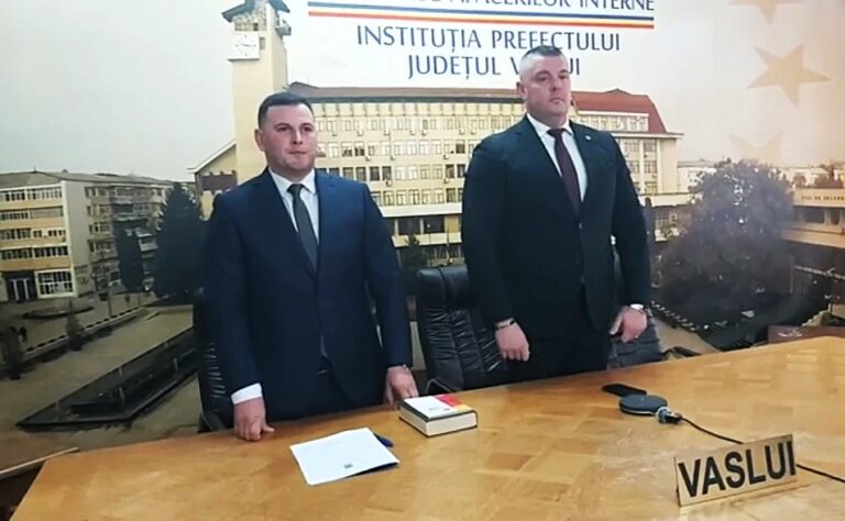 Noul subprefect al județului Vaslui a depus jurământul. Andrei Șerban: ”Voi fi echidistant”