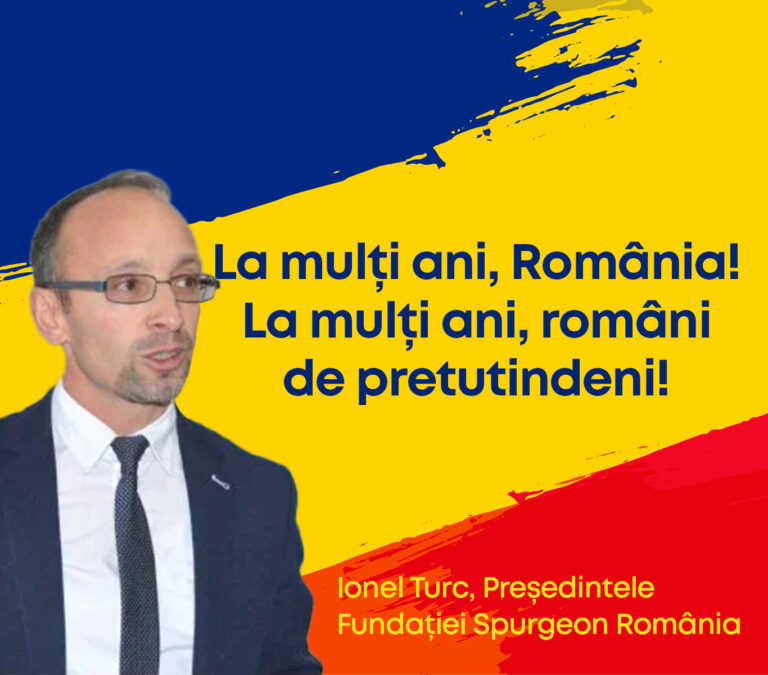 Mesaj Ionel Turc, președintele Fundației Spurgeon România