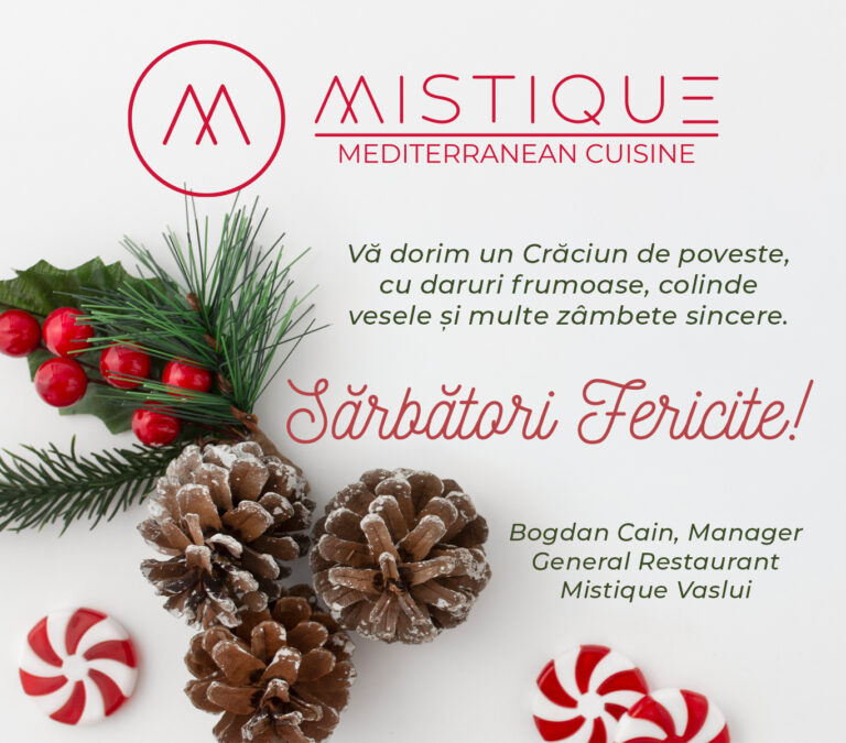 Mesajul de Crăciun al managerului general al Restaurantului Mistique, Bogdan Cain