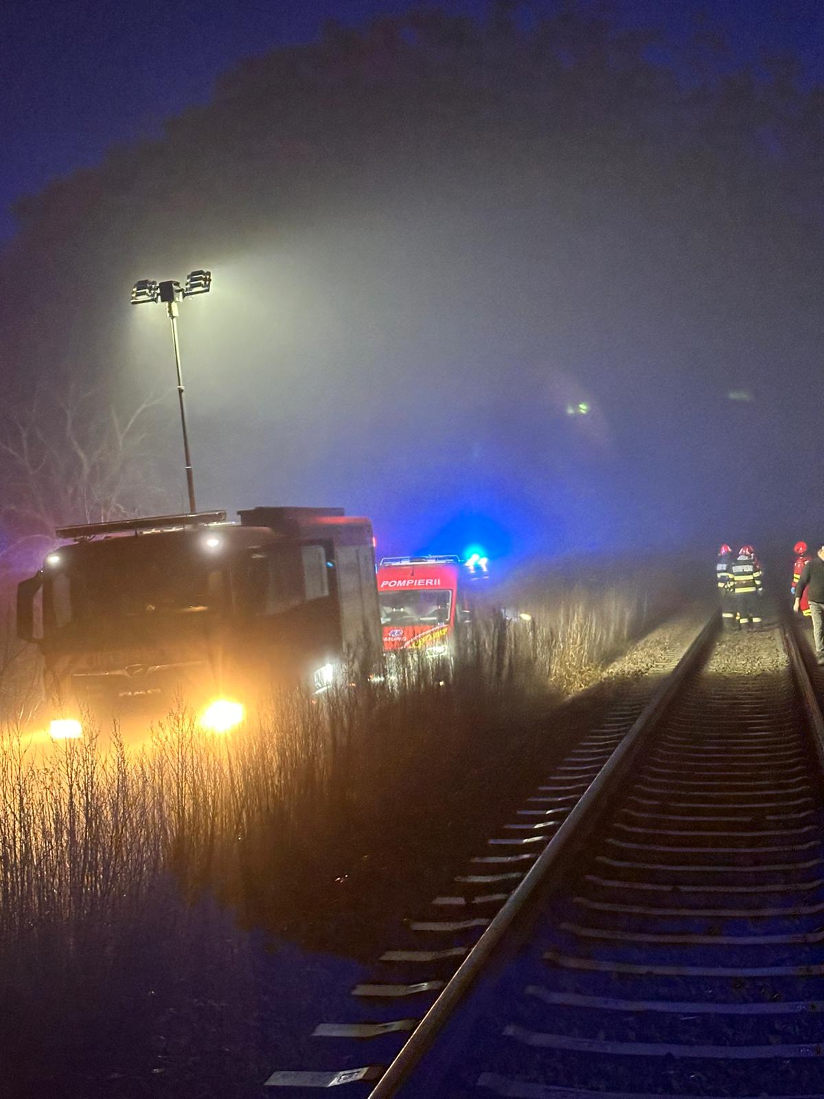 tren foc incendiu locomotiva 211 accident