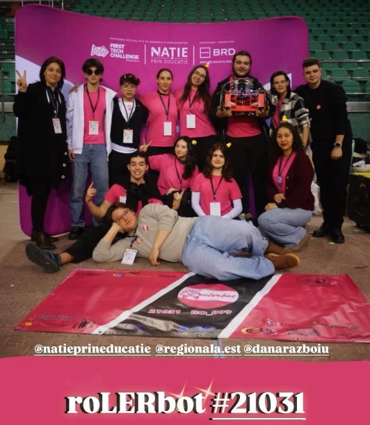 Felicitări echipei roLERbot, echipa de robotică a Liceului Teoretic “Emil Racoviță” Vaslui, pentru calificarea la etapa națională a competiției FIRST Tech Challenge!