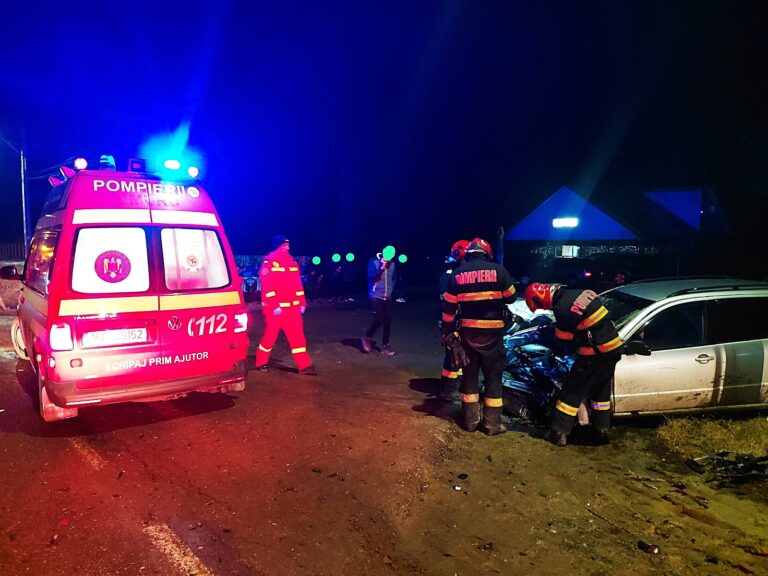 Două mașini s-au ciocnit la Drânceni, vineri seara