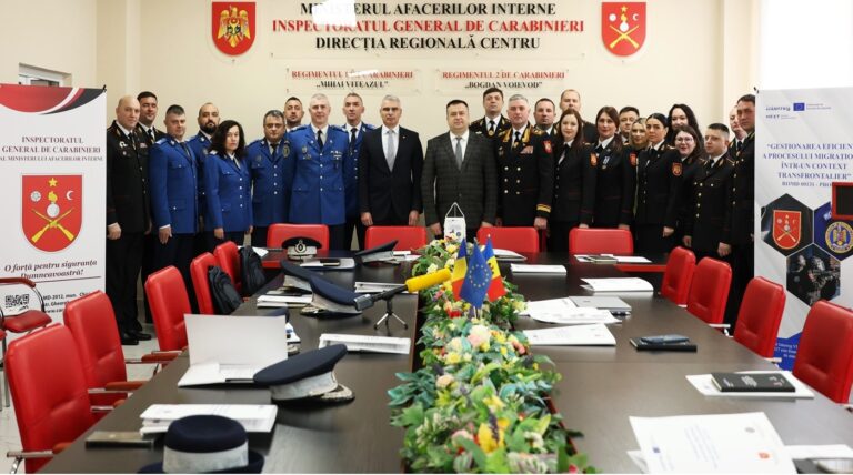 Jandarmii vasluieni vor implementa un proiect european, alături de carabinerii din R.Moldova