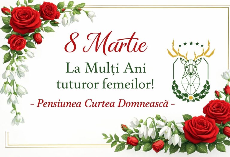 Mesajul de 8 Martie al Pensiunii Curtea Domnească Vaslui