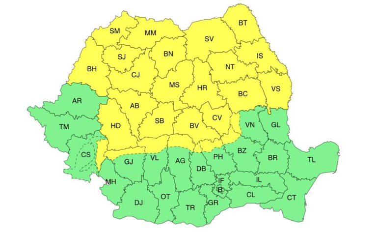 Se schimbă vremea, ninsori la munte, vânt, ploi și temperaturi scăzute în jumătate de țară