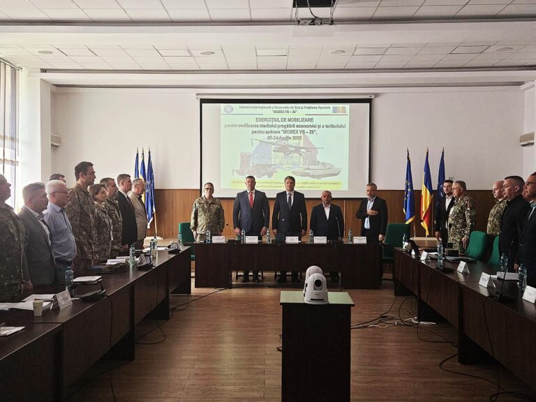 Exercițiu de mobilizare în județul Vaslui, se verifică resursele în caz de asediu sau stare de război