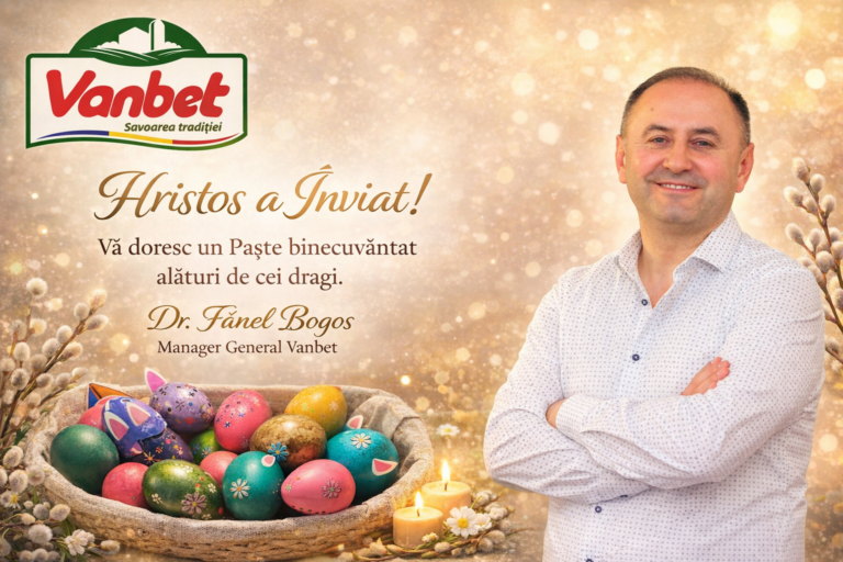 Paște Fericit! Mesajul Managerului General Vanbet, Fănel Bogos