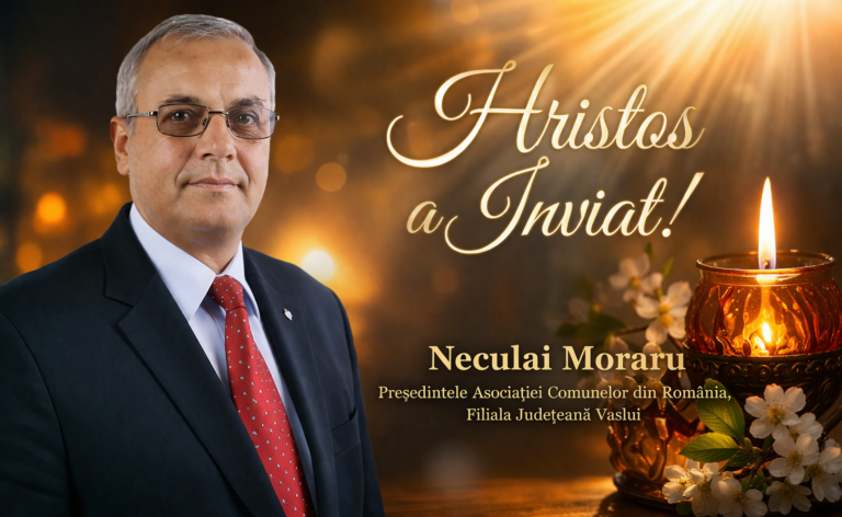 Paște Fericit! Mesajul Președintelui ACOR Vaslui, Neculai Moraru
