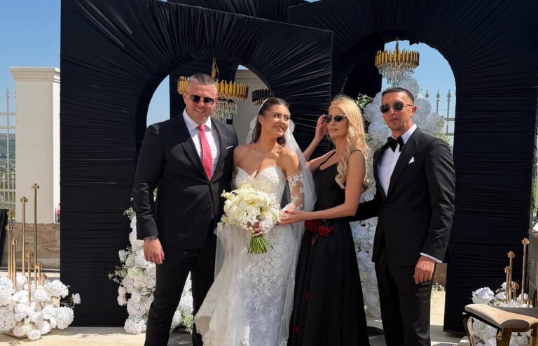 Nuntă de poveste la Bârlad: tinerii Bianca și Gabi, cununați de Eduard și Mirabela Popica