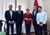 Vasluienii Dan Hurduc și Alin Luculeasa, discuții la Ambasada Albaniei la București