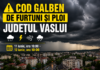 Cod galben de furtuni și ploi însemnate în județul Vaslui. Avertizarea ANM, până vineri dimineață