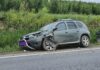 VIDEO Accident fără victime, la Crasna. Un șofer s-a trezit în ultimul moment, după ce a adormit la volan