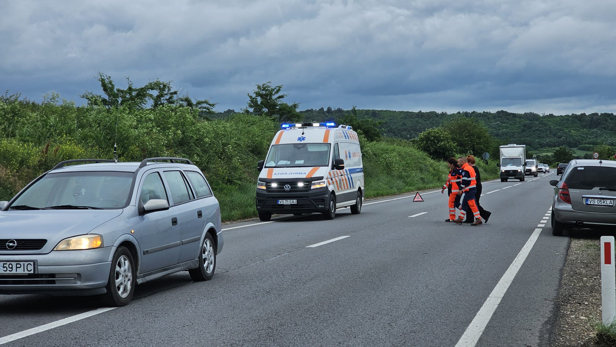 VIDEO Accident fără victime, la Crasna. Un șofer s-a trezit în ultimul moment, după ce a adormit la volan 1 accident crasna 89