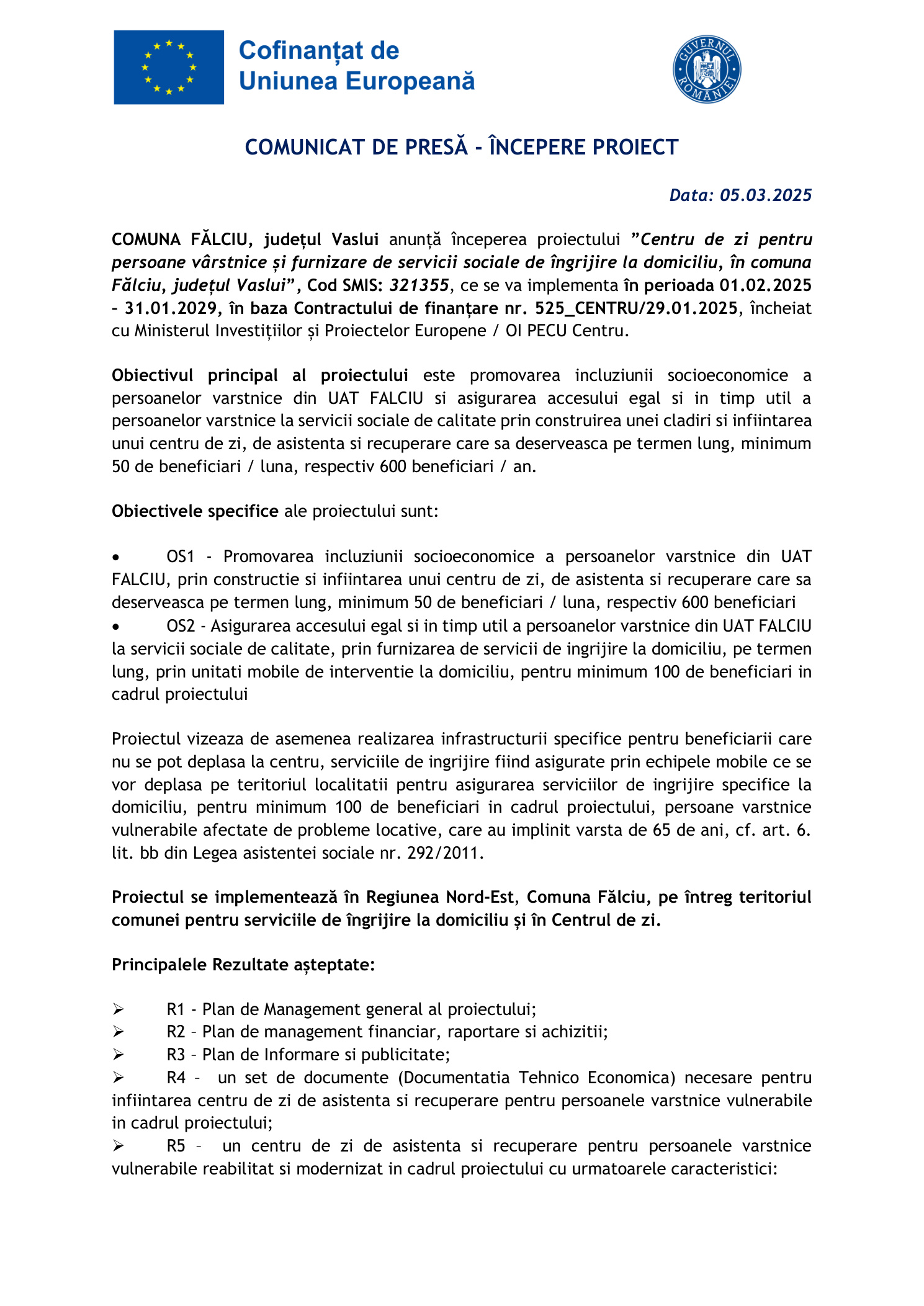 falciu incepe proiect 1