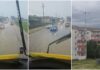 VIDEO Ploile au făcut ravagii în Vaslui! DE 581 inundat la Crasna, mașini ajunse în șanț