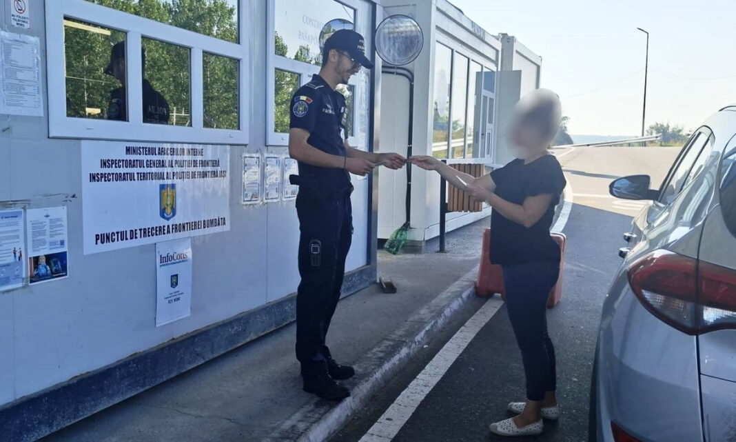 Vasluiancă la trecerea frontierei, cu permis suspendat