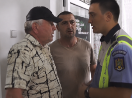 VIDEO | Scandal la Poliția Vaslui. Fostul primar din Poienești, Gheorghe Poede, și fiul său, schimb dur de replici cu un polițist