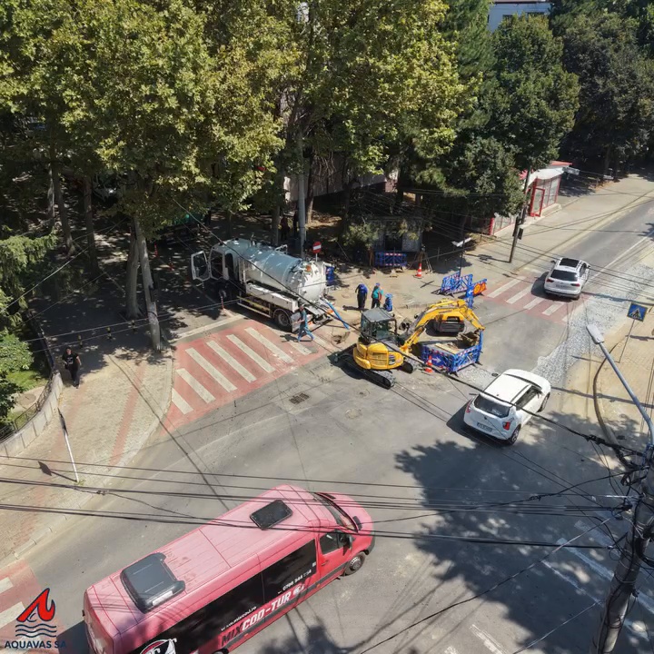 AQUAVAS anunță finalizarea lucrărilor de modernizare a rețelei de apă de pe strada Nicolae Iorga 5 aquavas nicolae iorga apa 25 avarie 1
