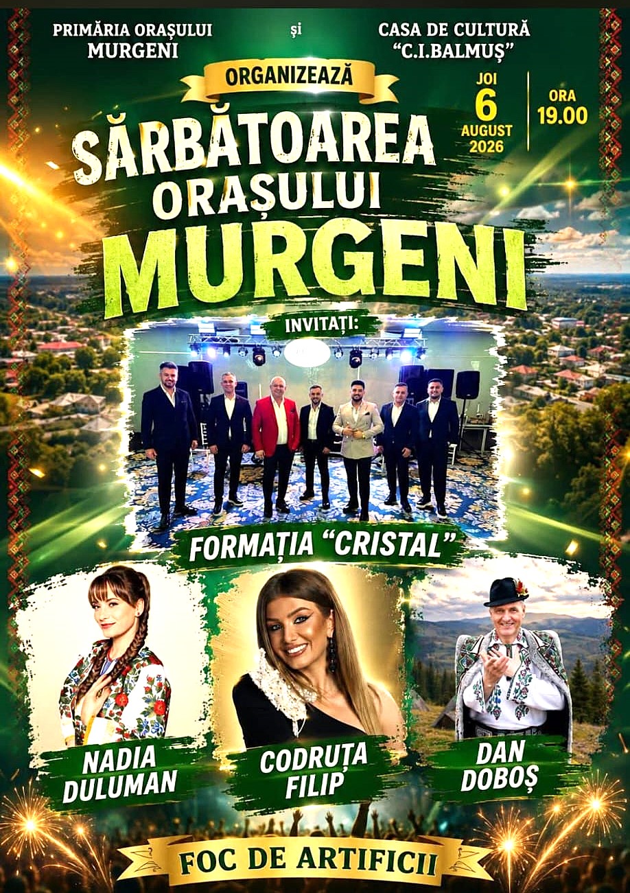 Murgeniul își sărbătorește ziua pe 6 august. Spectacol de excepție și foc de artificii, anunță primarul Eduard Cazacu 2 ziua murgeni 6 august 2026 1