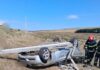 Accident la Horoiata. O mamă și cei doi copii ai săi, într-o mașină care a intrat într-un stâlp