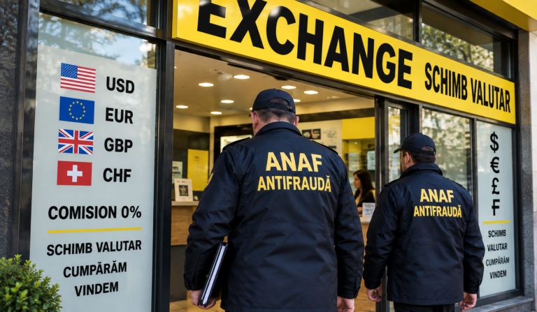 ANAF declanșează controale simultane la 180 de case de schimb valutar din România